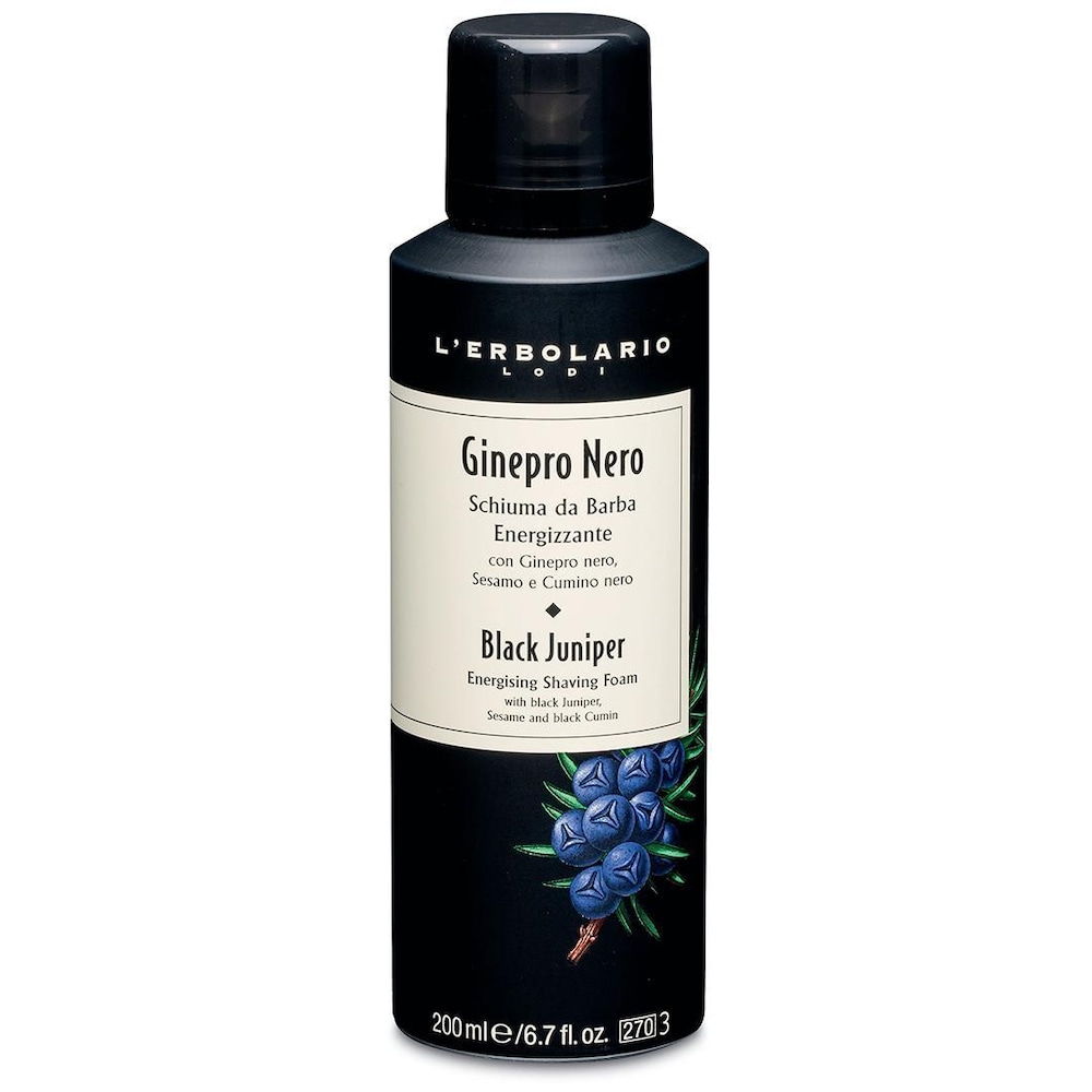 L'Erbolario LErbolario LErbolario Ginepro Nero Energetyzująca pianka do golenia 200 ml