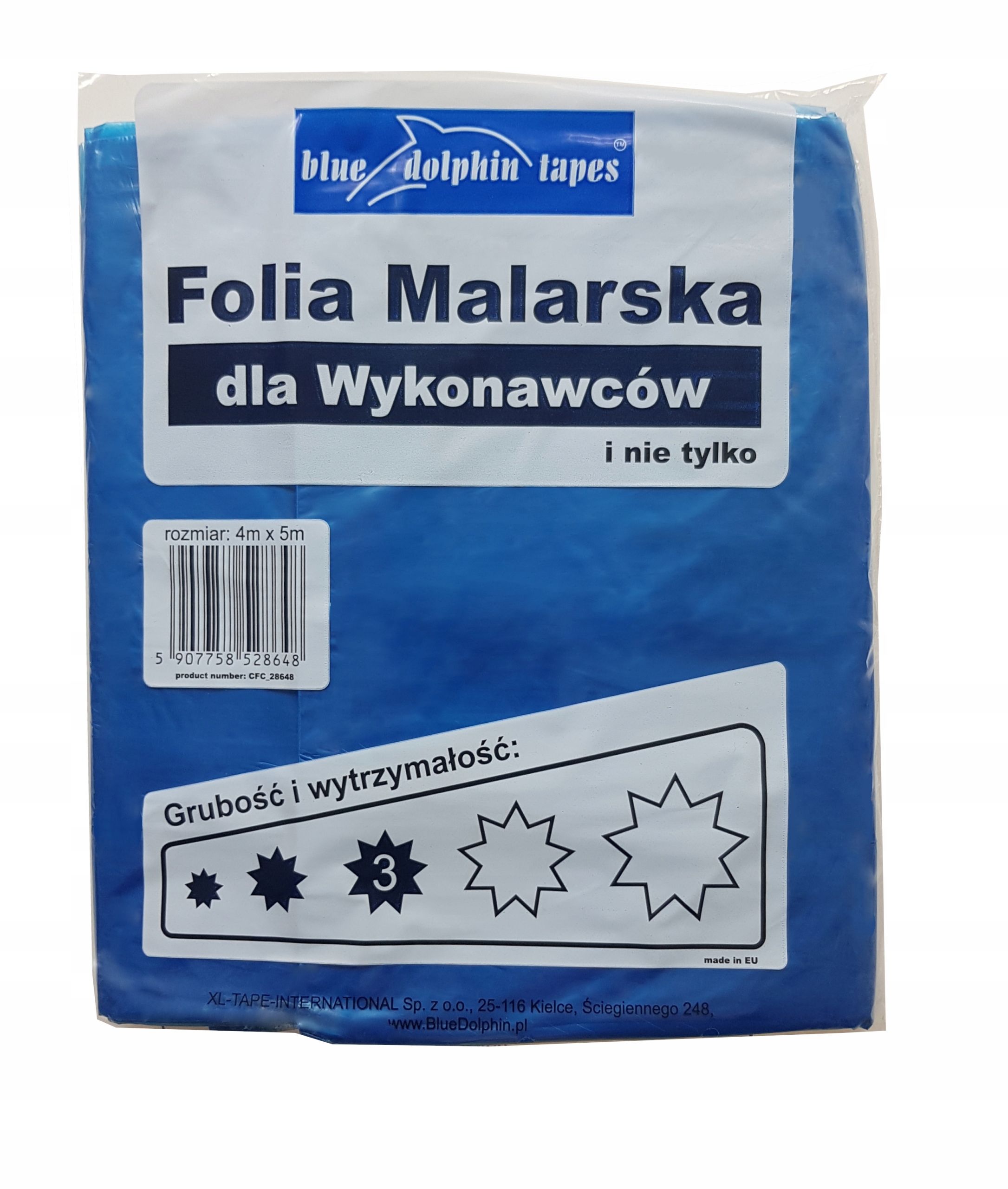 Folia malarska dla wykonawców Blue Dolphin 3* 4x5m