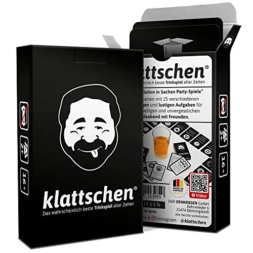 klattschen® - Trinkspiel - Das wahrscheinlich beste Trinkspiel aller Zeiten: Original Kartendeck mit 57 Spielkarten