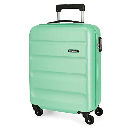 Roll Road Flex walizka kabinowa, zielona, 38 x 55 x 20 cm, z zamkiem szyfrowym, 35 l, 2,5 kg, 4 kółka