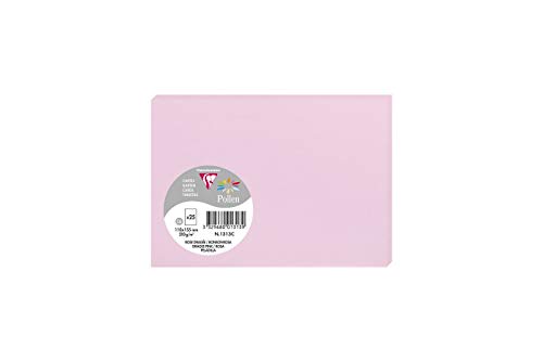 Clairefontaine 1313C opakowanie z 25 kartkami pyłków w formacie C6, 110 x 155 mm, 210 g, bonbon 1313C