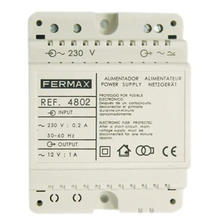 Fermax ZASILACZ. DIN 4. 12Vac/1A 4802