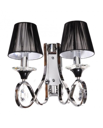 Lumina Deco NEGRIO W2 Czarny LDW 8903-2 Kinkiet