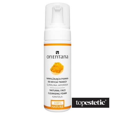 Orientana Orientana Natural Face Cleansing Foam - Kantola Nawilżająca pianka do mycia twarz - Gurdlina Japońska 150 ml