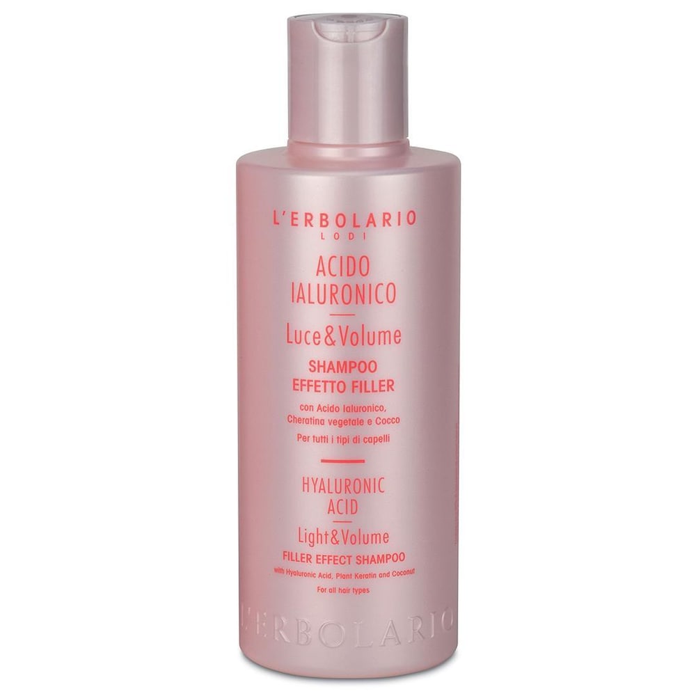 L'Erbolario LErbolario LErbolario Acido Ialuronico Luce e Volume Szampon z efektem wypełnienia do wszystkich rodzajów włosów 200 ml