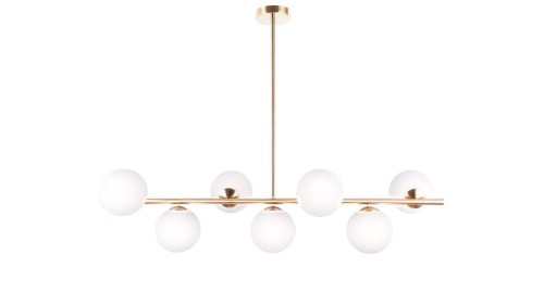 Lumina Deco Deco NOWOCZESNA LAMPA WISZĄCA MOSIĘŻNA FREDICA W7 LDP 6030-7 (GD)
