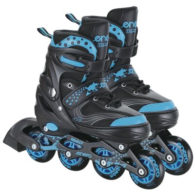 Enero Rolki 3W1 Wrotki Łyżwy 30-33 Czarno Niebieskie