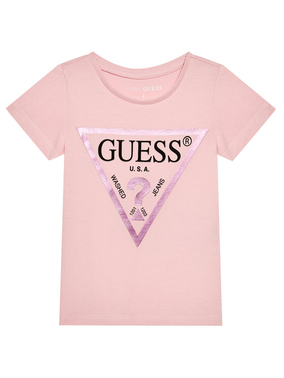 Guess T-Shirt K73I56 K8HM0 Różowy Regular Fit