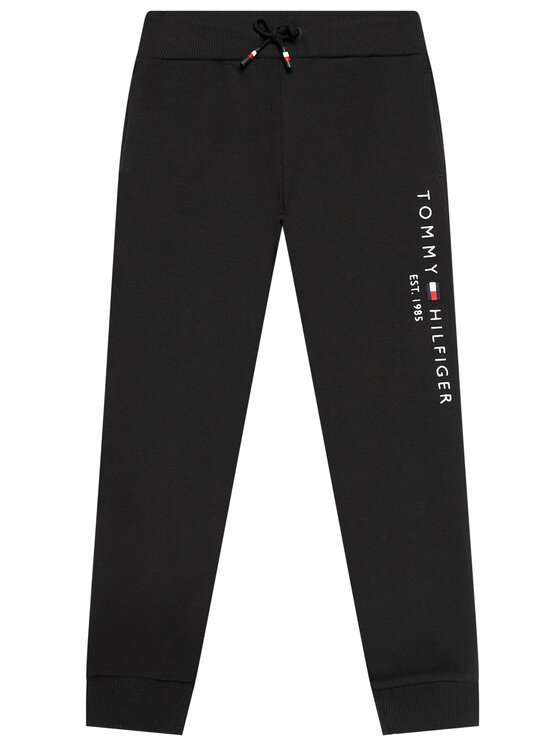 Tommy Hilfiger Spodnie dresowe Essential KS0KS00214 Czarny Regular Fit