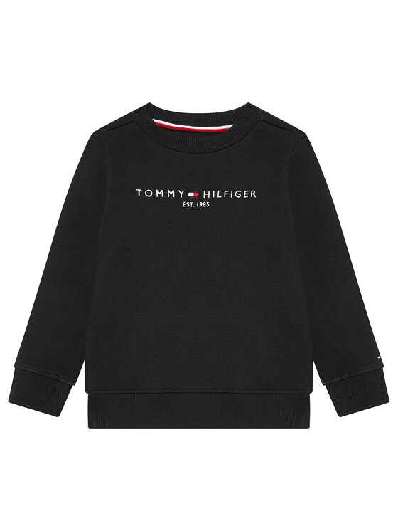 Tommy Hilfiger Bluza Essential Sweatshirt KS0KS00212 Czarny Regular Fit