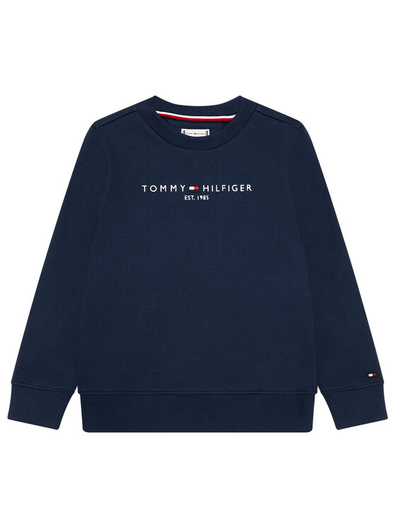 Tommy Hilfiger Bluza Essential Sweatshirt KS0KS00212 Granatowy Regular Fit