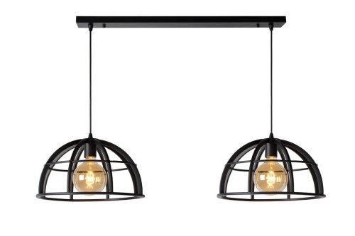 Lucide DIKRA Czarna 2xE27 Lampa wisząca 76464/02/30 76464/02/30