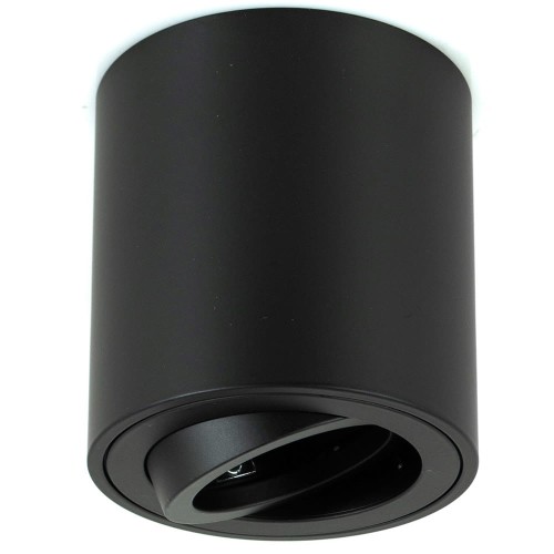 Superled Valse Mini lampa sufitowa tuba kierunkowa czarna