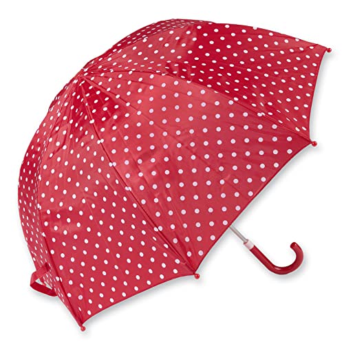 Playshoes parasol dziecięcy, rozmiar uniwersalny, z mechanizmem dostosowanym do dzieci, średnica 70 cm, w kropki