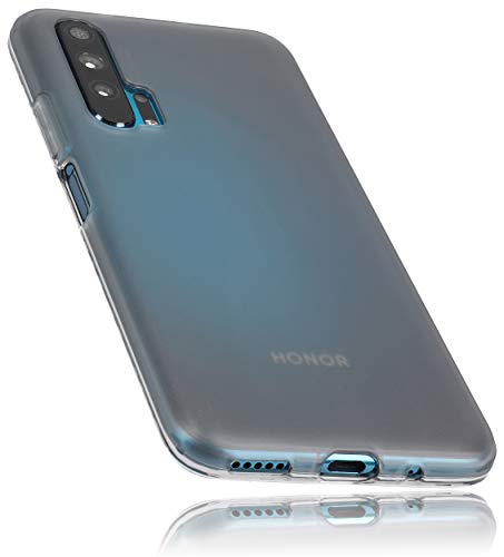 mumbi Etui kompatybilne z Honor 20 Pro, etui na telefon komórkowy, przezroczyste, czarne