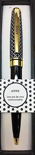 Długopis carterie 76000740 wysuwany seria Black & Gold z przesłaniem na klips Anne