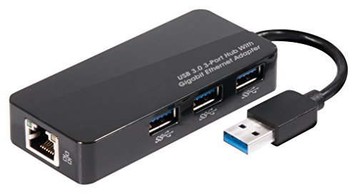 Club 3D CSV-1430 USB 3.0 3-Port Hub z Gigabit Ethernet Czarny CSV-1430