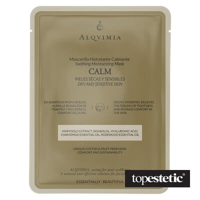 Alqvimia Alqvimia EB Calm Face Mask Maska z włókien bawełnianych i owocowych, łagodząca 1 szt.