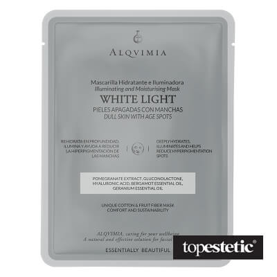 Alqvimia Alqvimia EB White Light Face Mask Maska z włókien bawełnianych i owocowych, rozświetlająca 1 szt.