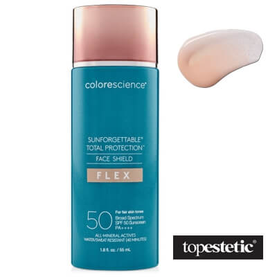 Opinie o Colorescience Face Shield Flex SPF50 Minerały w emulsji do twarzy SPF50 (kolor Fair) 55 ml