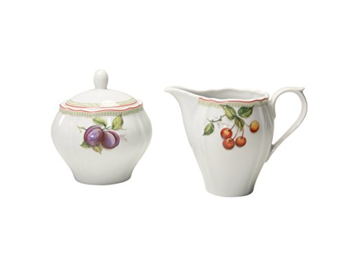 Creatable 17035 seria Flora Orchard, puszki dwuczęściowy mlecznik i cukiernica, zestaw 2-częściowy 17035