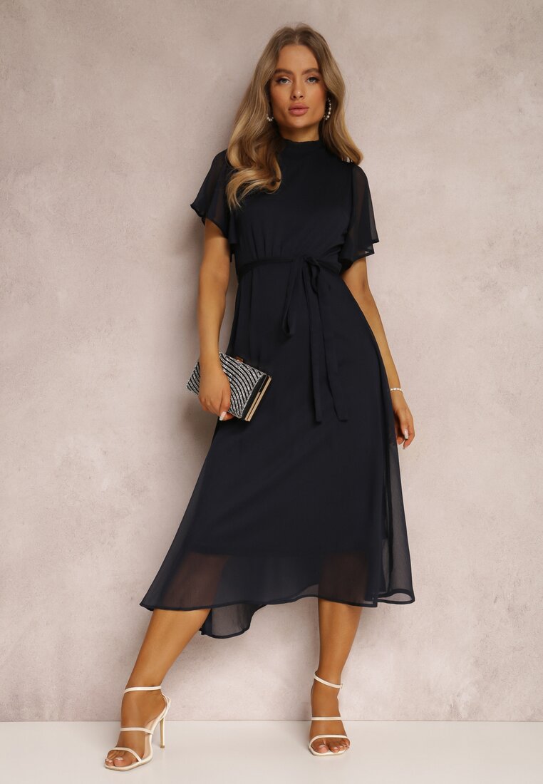 Granatowa Sukienka Syrissis