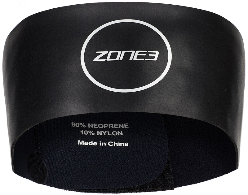 Zone3 Neoprene Czepek, black/white 2020 Czepki pływackie SA20UNHB101/OS