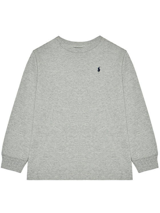 Ralph Lauren Polo Bluzka Ls Cn 322843804005 Szary Regular Fit