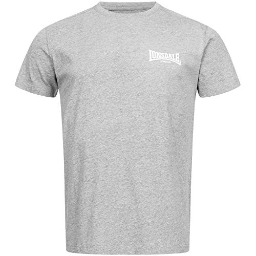 Lonsdale Męski T-shirt Elmdon szary Marl Grey 3XL 117108