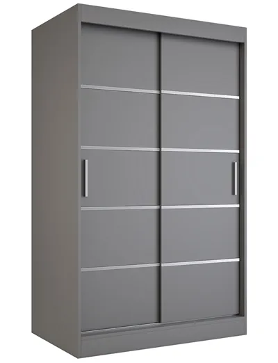 Antracytowa szafa przesuwna 120 Z4-C62