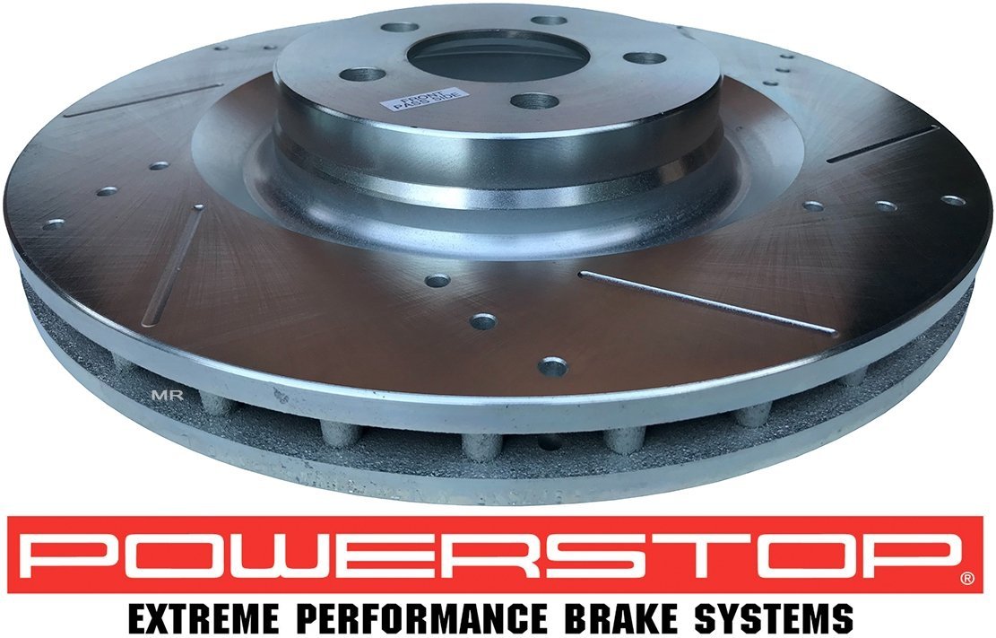 Przednia WIERCONA NACINANA tarcza hamulcowa POWERSTOP 360mm Dodge Challenger SRT Scat Pack