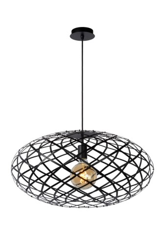 Lucide WOLFRAM Czarna E27 Lampa wisząca 21417/65/30 21417/65/30