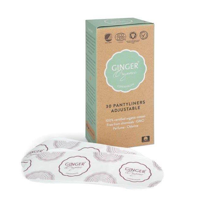 Ginger Organic - Wkładki higieniczne elastyczne 30szt