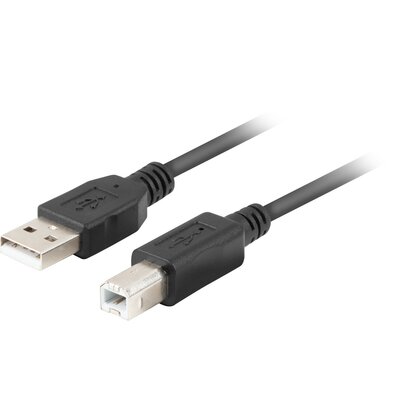 LANBERG Kabel Usb 2.0 Am-bm 1,8m czarny ferryt box