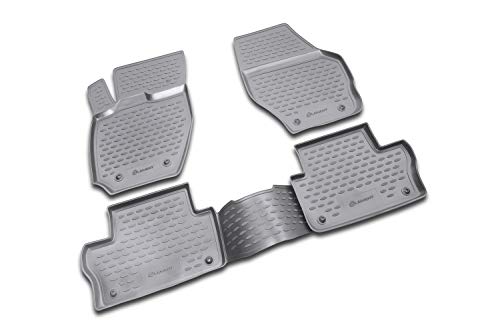 Element EXP.NLC.50.09.210 Custom Fit Premium Anti-Slip Rubber Floor Mats for Volvo XC60 Year: 08-17 Black