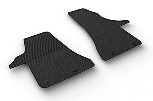 Gledring 0904 zestaw gumowych mat pasujących do Volkswagen Transporter T6.1 2020 (profil G 2-częściowy + klipsy montażowe)