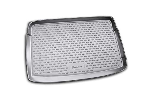 Element EXP.NLC.51.28.BV11 dostosowane do indywidualnych potrzeb gumowa mata do bagażnika - Volkswagen Polo V, Hatchback, górny bagażnik 2009, czarny