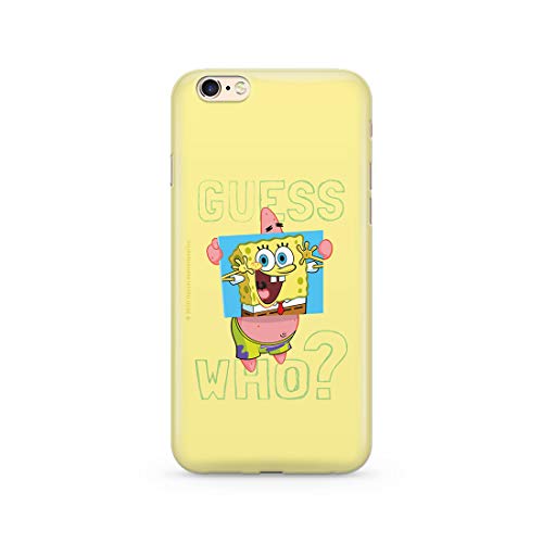 Oryginalne i oficjalnie licencjonowane etui na telefon komórkowy Spongebob do iPhone 6 Plus, etui, etui, etui z tworzywa sztucznego i silikonu TPU, chroni przed uderzeniami i zarysowaniami