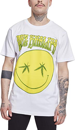 Mister Tee Herren Wiz Khalifa Smile Tee T-Shirt, biały, l MT638