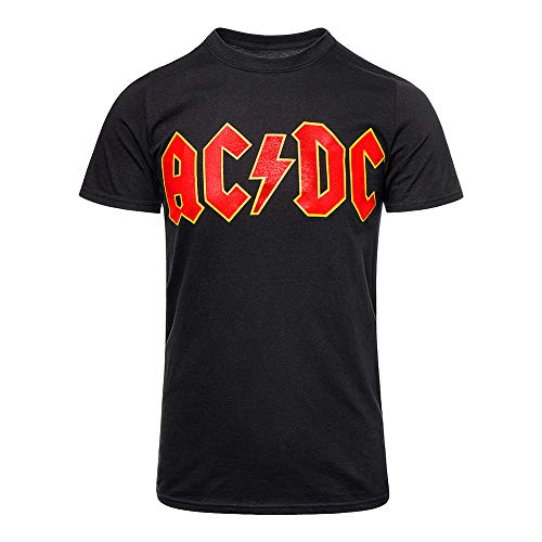 DC AC AC T-shirt męski czarny Logo (01) 01 M ACDCTSHIRT-01
