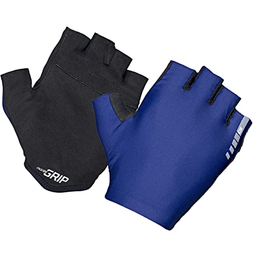 GripGrab Unisex – Aerolite InsideGrip profesjonalne rękawiczki do jazdy na rowerze, wyścigów, cienkie, antypoślizgowe, niewyściełane, krótkie palce, kolor granatowy, rozmiar XL