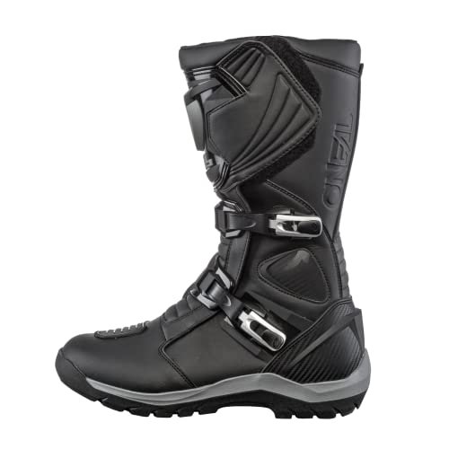 O'NEAL | Buty motocyklowe, Enduro Adventure, wytrzymałe i wodoodporne buty turystyczne, wzmocniona metalem podeszwa wewnętrzna, wymienna wkładka, Sierra Pro Boot, dla dorosłych, czarny, 40 EU