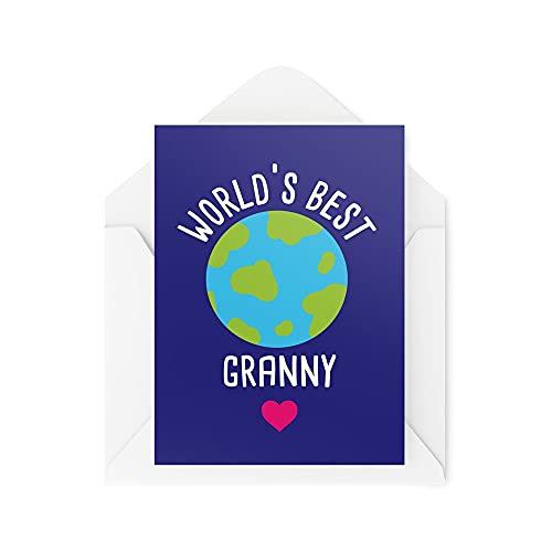 Urocze kartki dla dziadka kartka urodzinowa 'World's Best Babny' na urodziny od wnuków nowość prezent dla mamy babci Nana CBH556