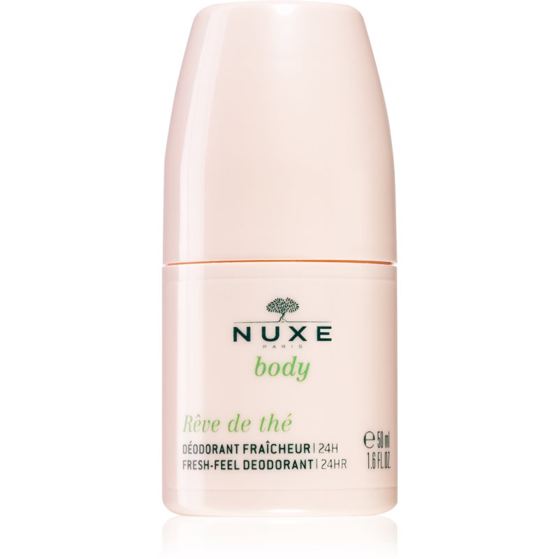 Nuxe Nuxe Body Reve de The dezodorant roll-on 24 godzinna świeżość 50 ml + Suchy olejek do pielęgnacji 10 ml 7083354