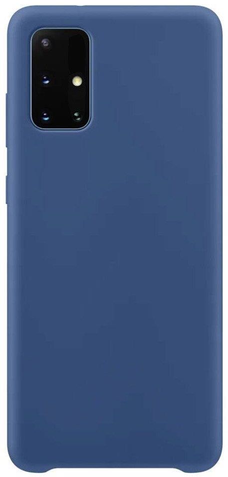 Samsung Silicone Case elastyczne silikonowe etui pokrowiec Galaxy A72 4G ciemnoniebieski