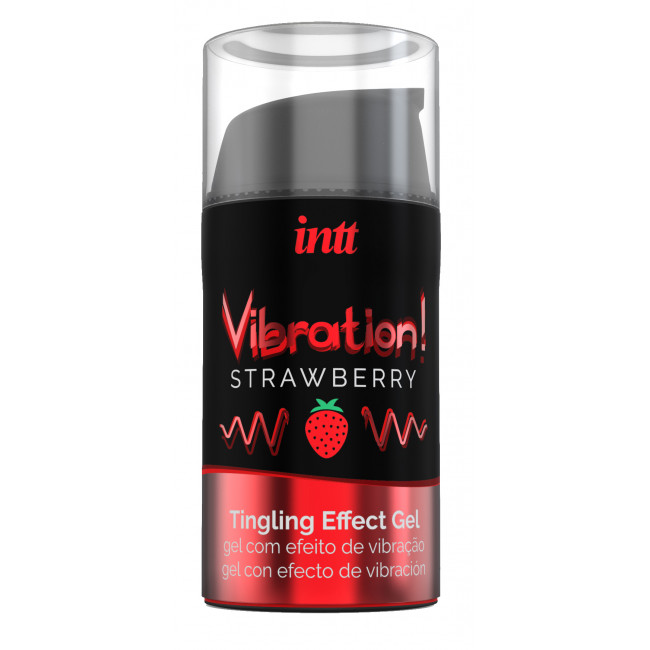 INTT INTT Vibration Strawberry 15 Ml - Żel stymulujący dla par, truskawkowy