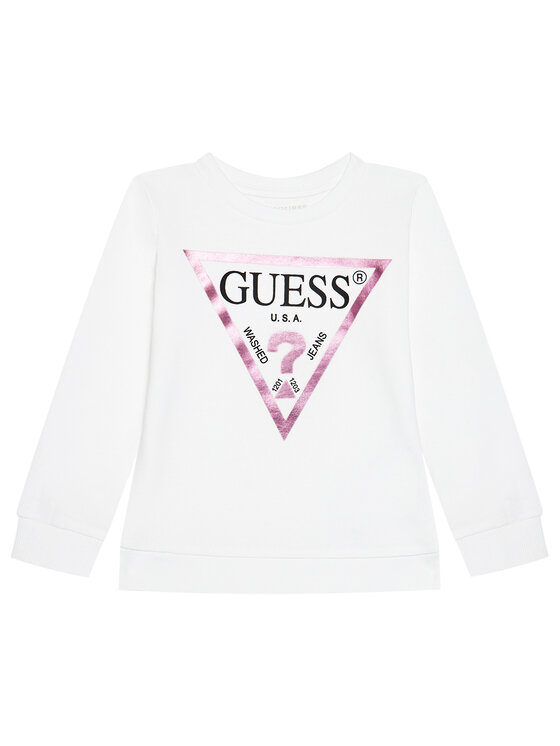 Guess Bluzka K84I18 K8HM0 Biały Regular Fit