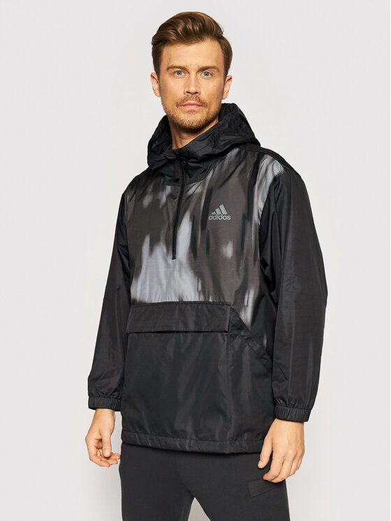 Adidas Kurtka anorak Back to Sport GM4361 Czarny Relaxed Fit