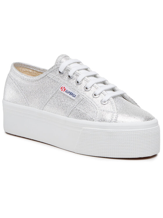 Superga Tenisówki 2790 Lame S61174W Srebrny