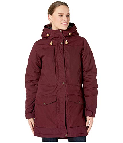 Fjallraven Damska kurtka sportowa Singi Wool Padded Parka W czerwony ciemnobordowy (Dark Garnet) XS